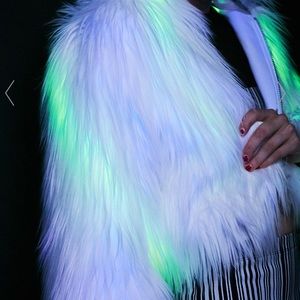 Club Exx Spark the Light Faux Fur LIGHT UP COAT!